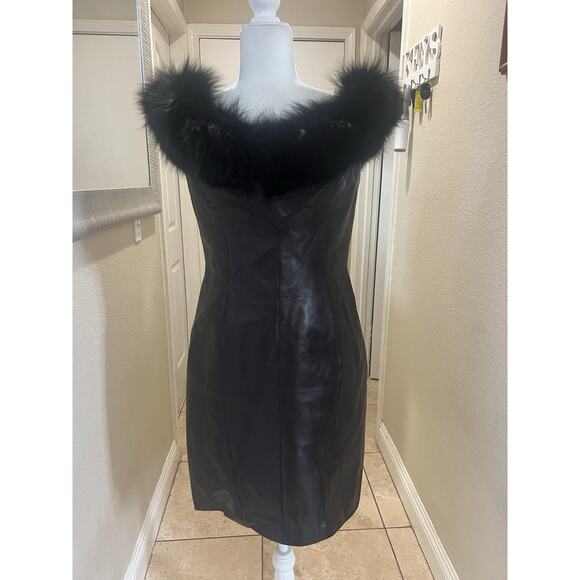 Michael Hoban For North Beach Leather Dress Size 10 - Picture 2 of 16